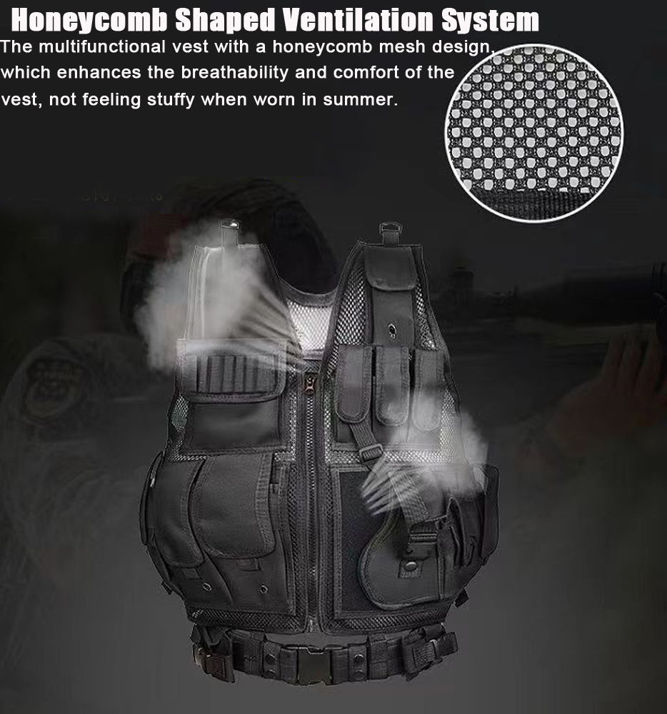 Adjustable Molle Tactical Vest - Hunting Outdoor Jacket recension och pris
