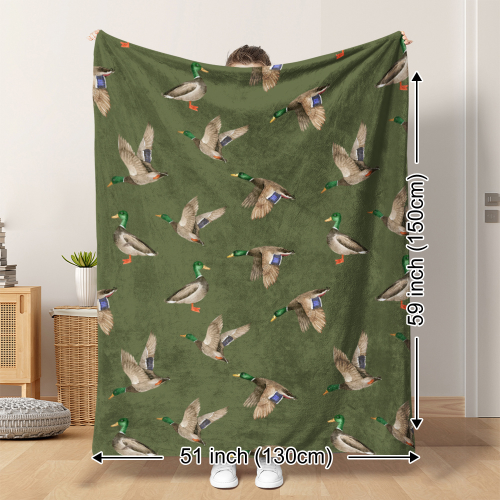 Mallard Duck Fleece Blanket Hu - Outdoor Hunting Gifts recension och pris