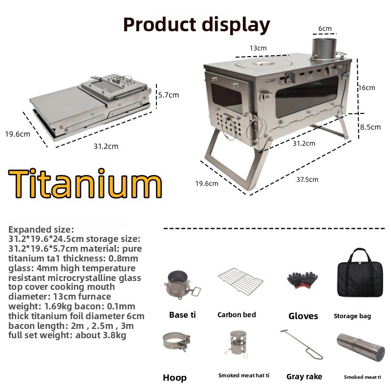 Star-Pro Pure Titanium Folding - Outdoor Hunting Heater recension och pris