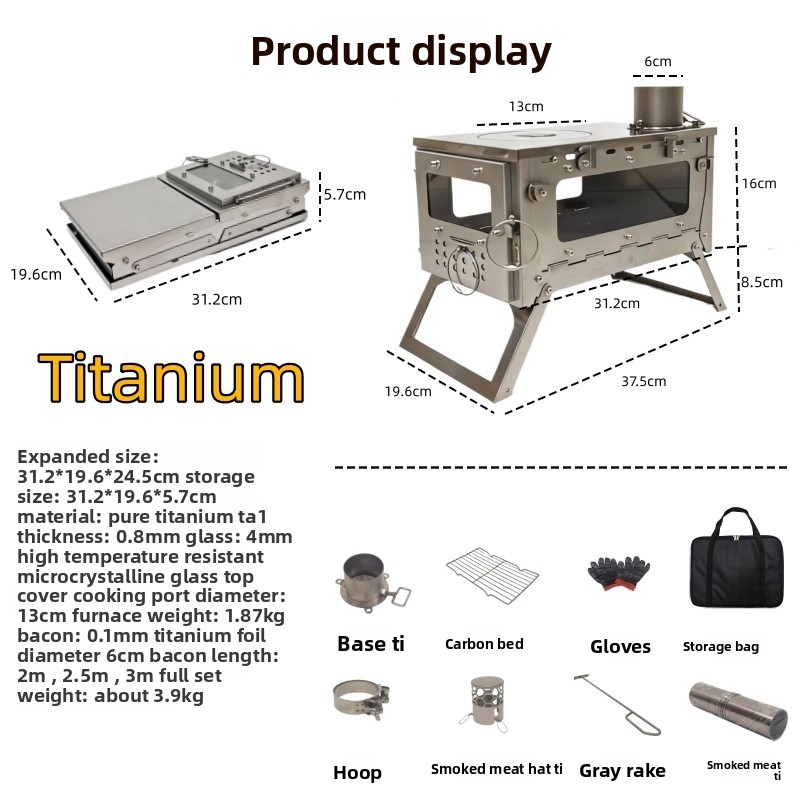 Star-Pro Pure Titanium Folding - Outdoor Hunting Heater recension och pris