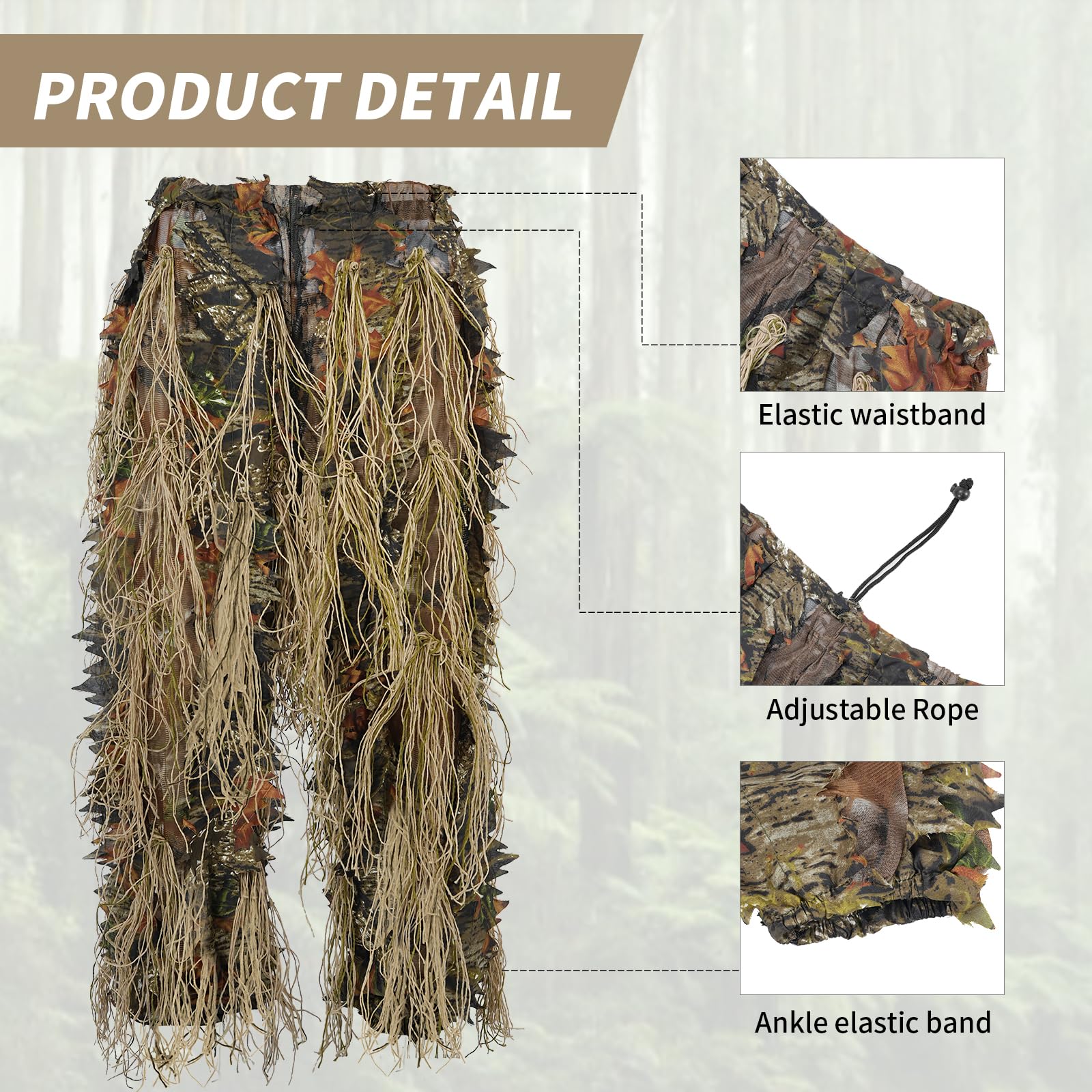 JOAXOR Ghillie Suit Gilly Hunt - Ghillie Suit Woodland recension och pris
