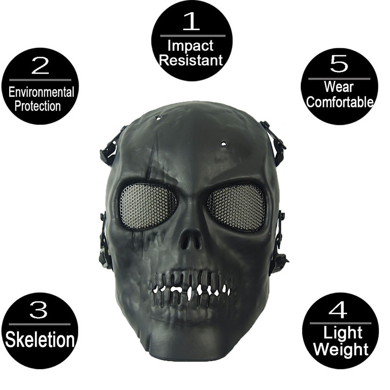 Airsoft Mask Camouflage Cospla - Outdoor Hunting Movies recension och pris