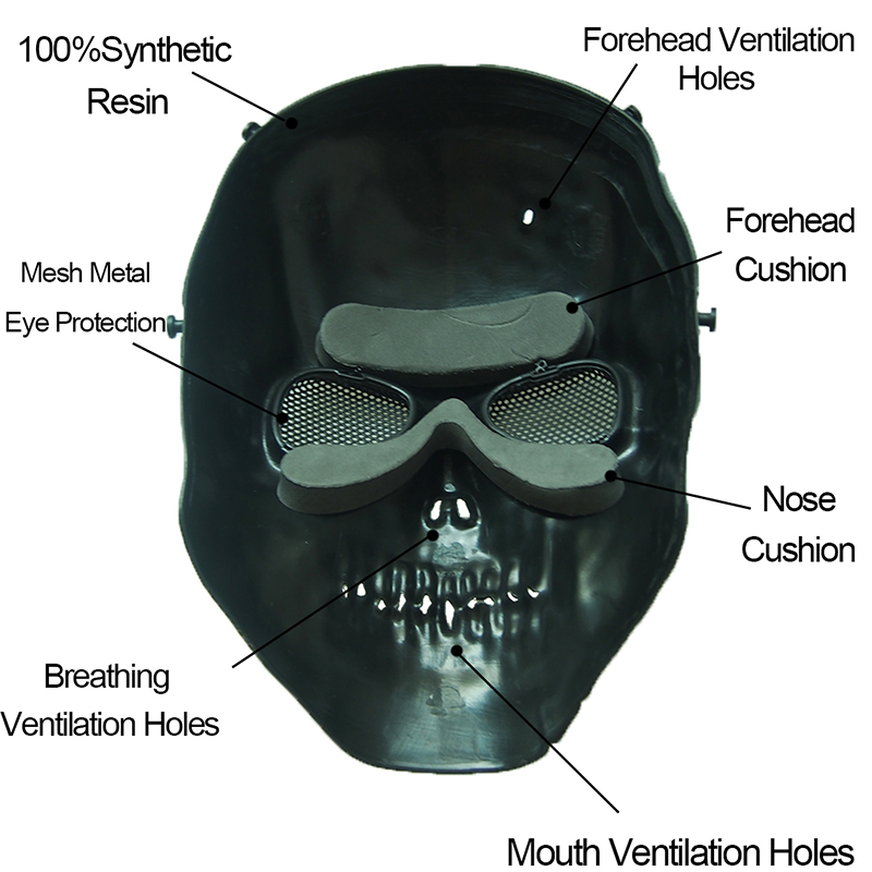 Airsoft Mask Camouflage Cospla - Outdoor Hunting Movies recension och pris