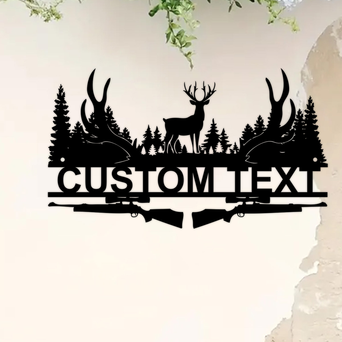 Custom Deer Cabin Metal Sign,  - Outdoor Hunting Gifts recension och pris