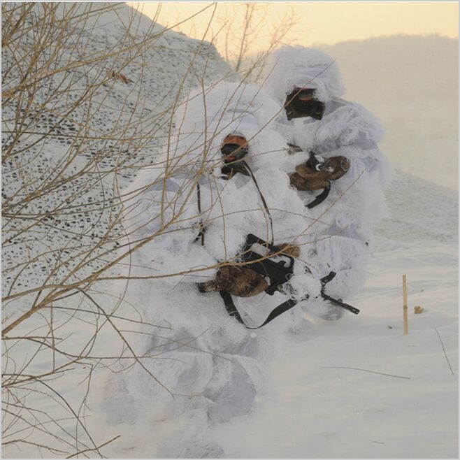 Winter 3D White Snow Ghillie S - Ghillie Suit Woodland recension och pris