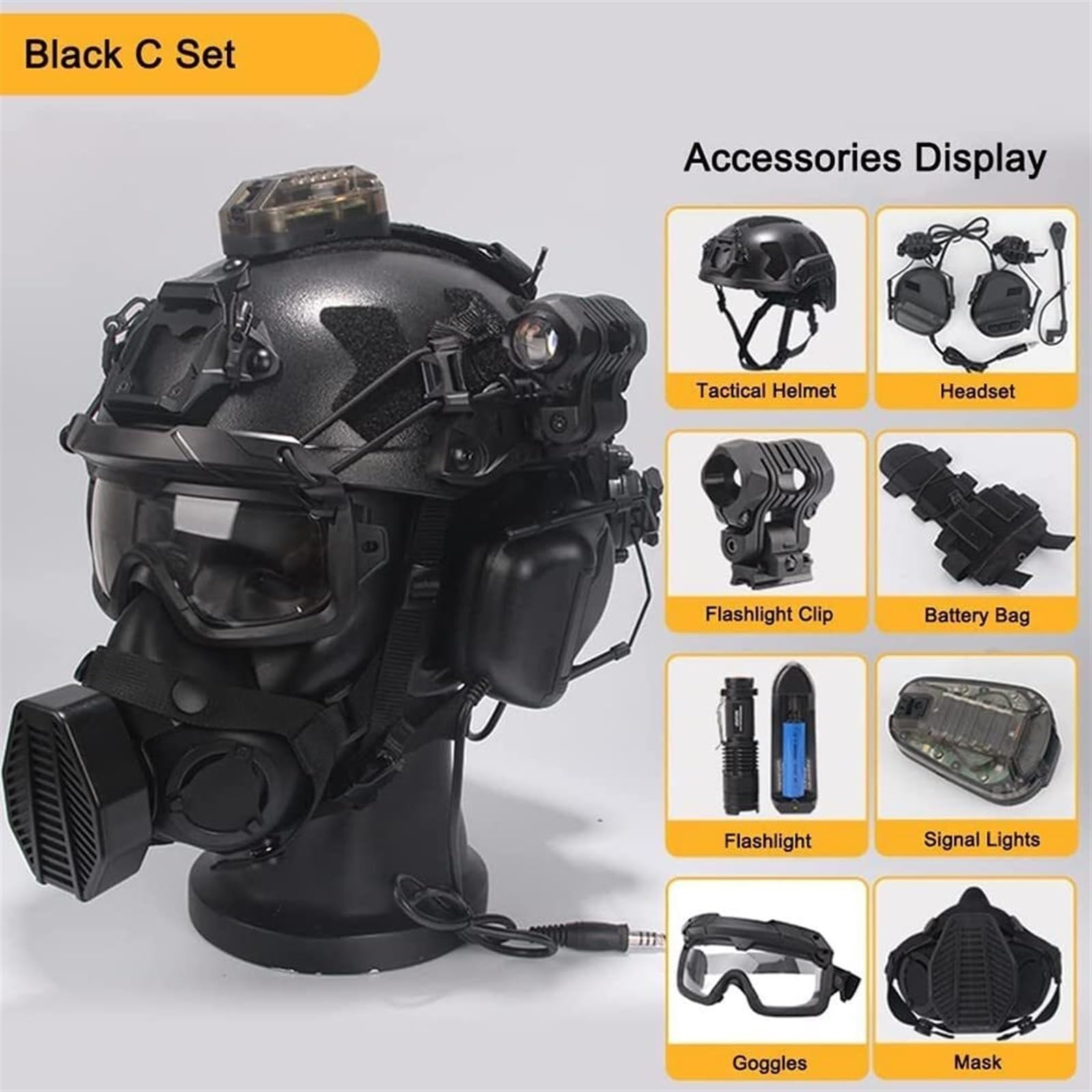 Airsoft Helmet Set with Noise  - Outdoor Hunting Movies recension och pris
