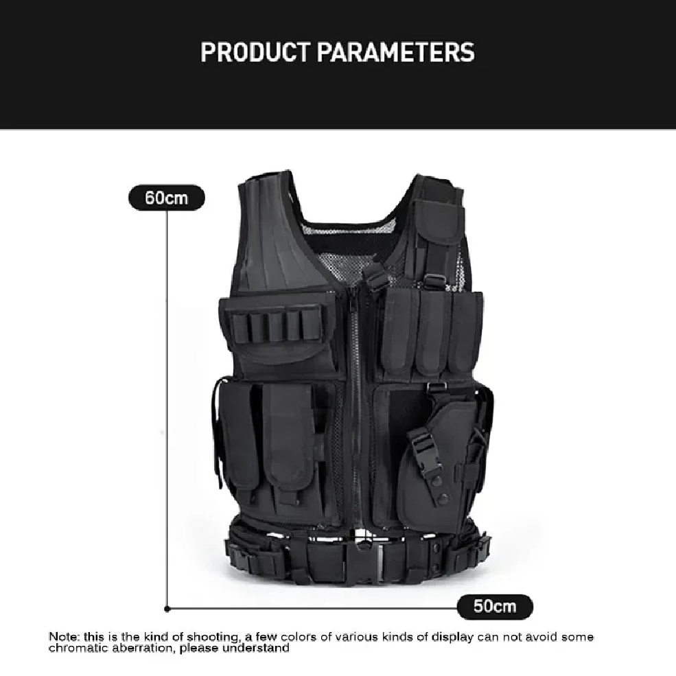Adjustable Molle Tactical Vest - Hunting Outdoor Jacket recension och pris