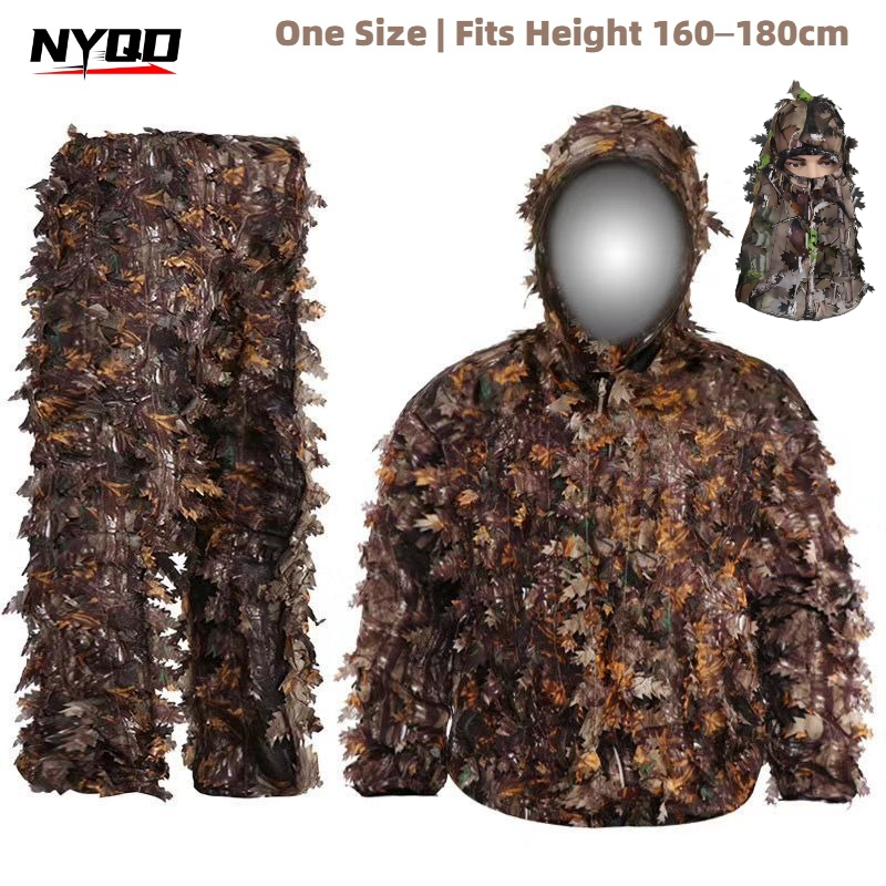 3D Leaf Ghillie Suit Hunting C - Ghillie Suit Woodland recension och pris