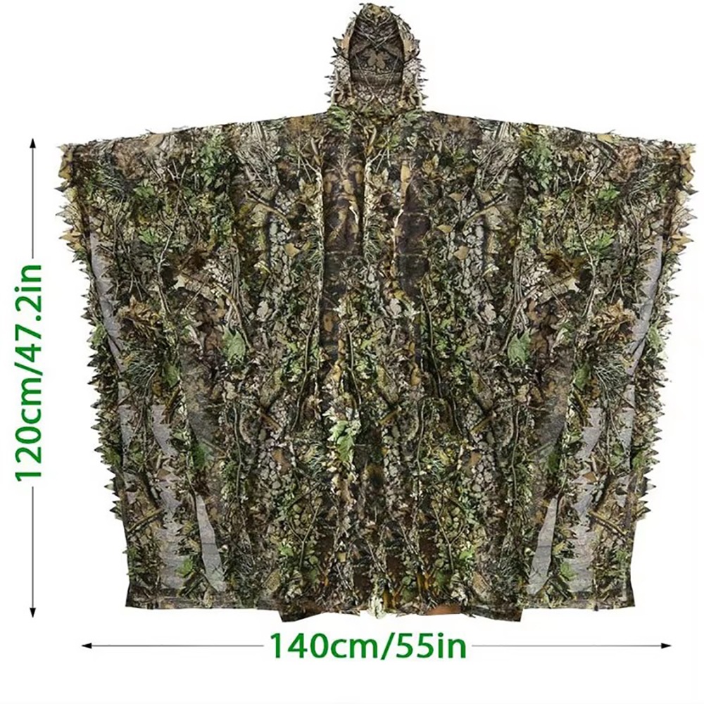 Camouflage Ghillie Poncho 3D L - Ghillie Suit Woodland recension och pris