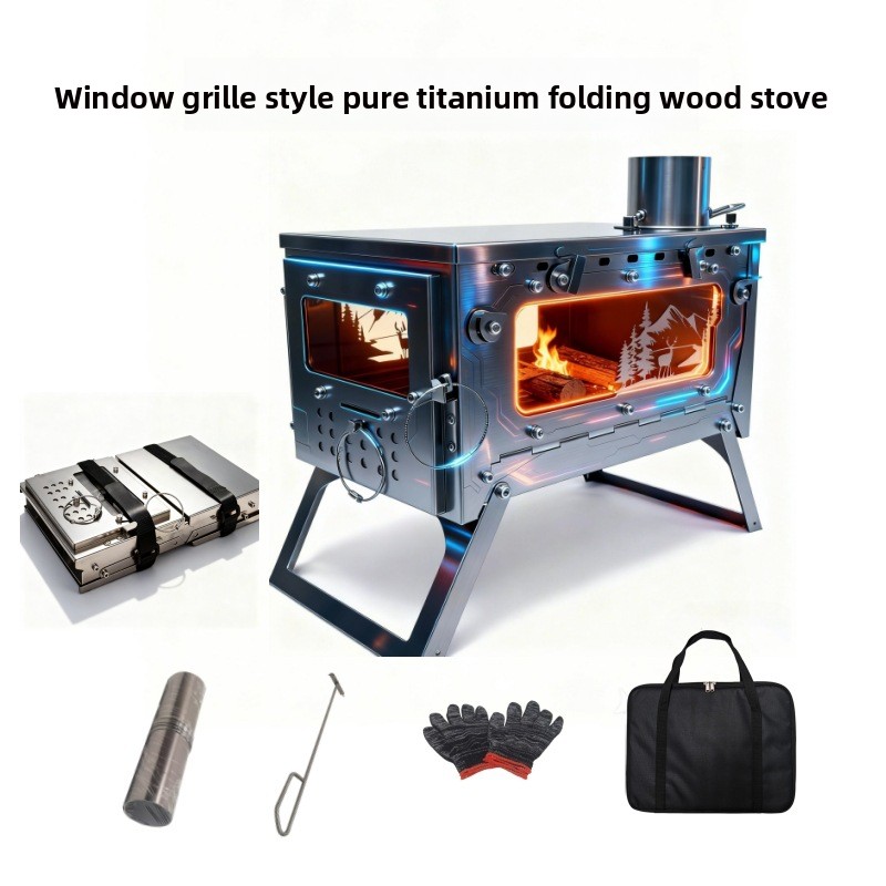 Titanium Wood Burning Stove, O - Outdoor Hunting Heater recension och pris