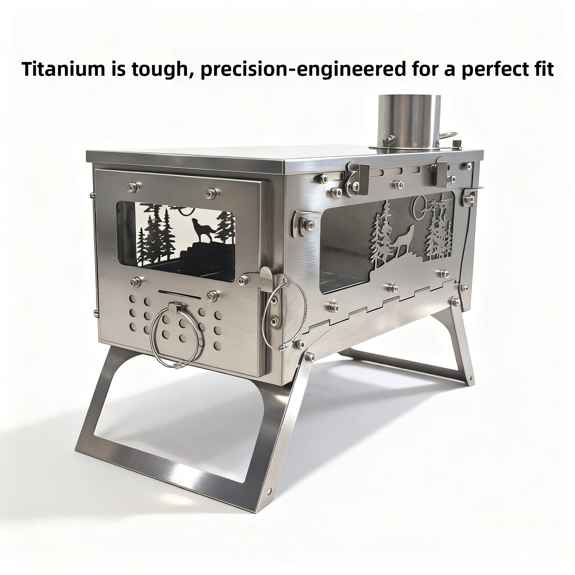 Titanium Wood Burning Stove, O - Outdoor Hunting Heater recension och pris