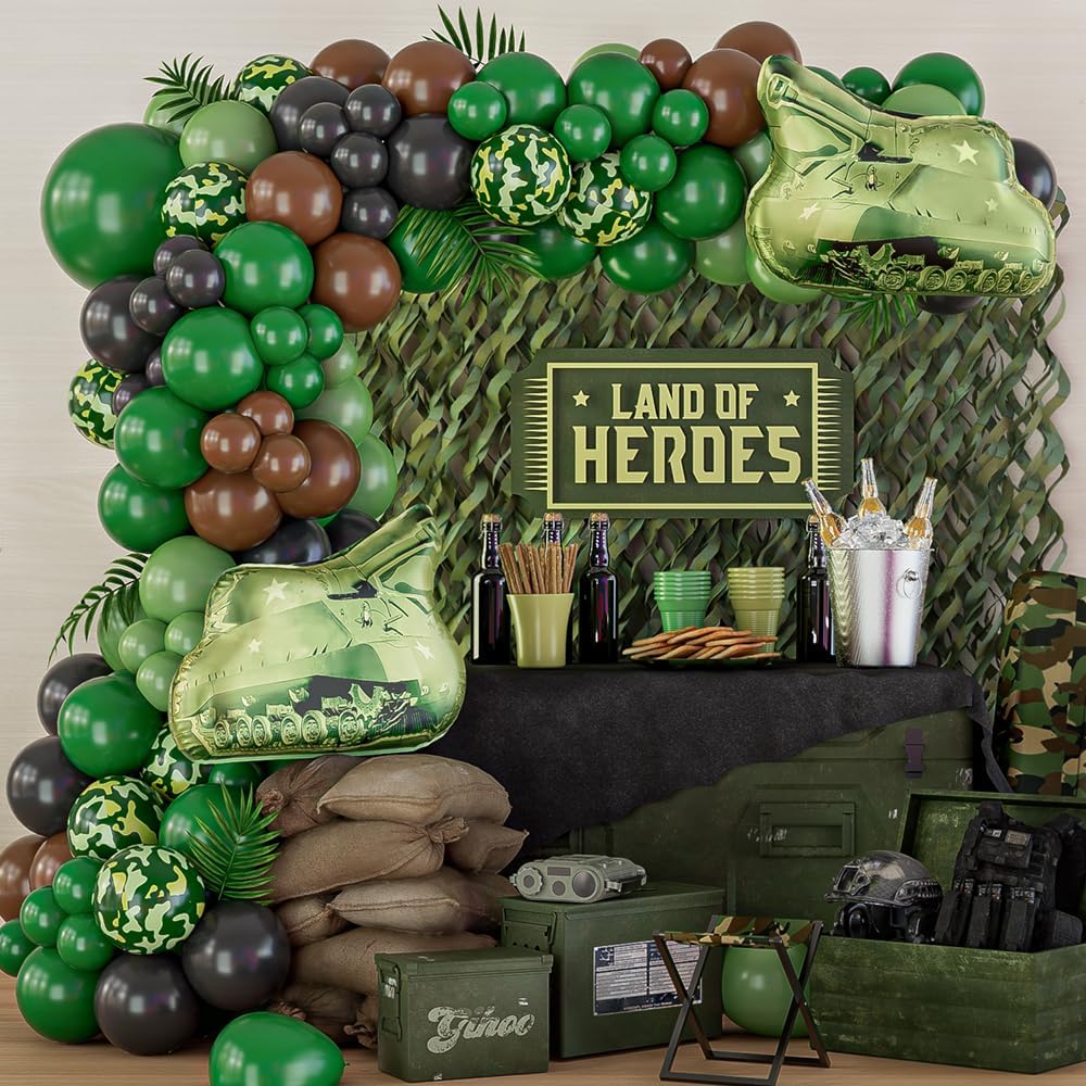 115/119pcs Green Camouflage Ba - Hunting And Camping In Jungle recension och pris