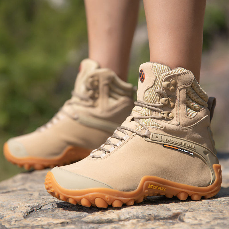 Cow Leather Men Winter Hiking  - Outdoor Hunting Boots For Men recension och pris