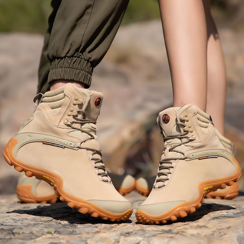Cow Leather Men Winter Hiking  - Outdoor Hunting Boots For Men recension och pris