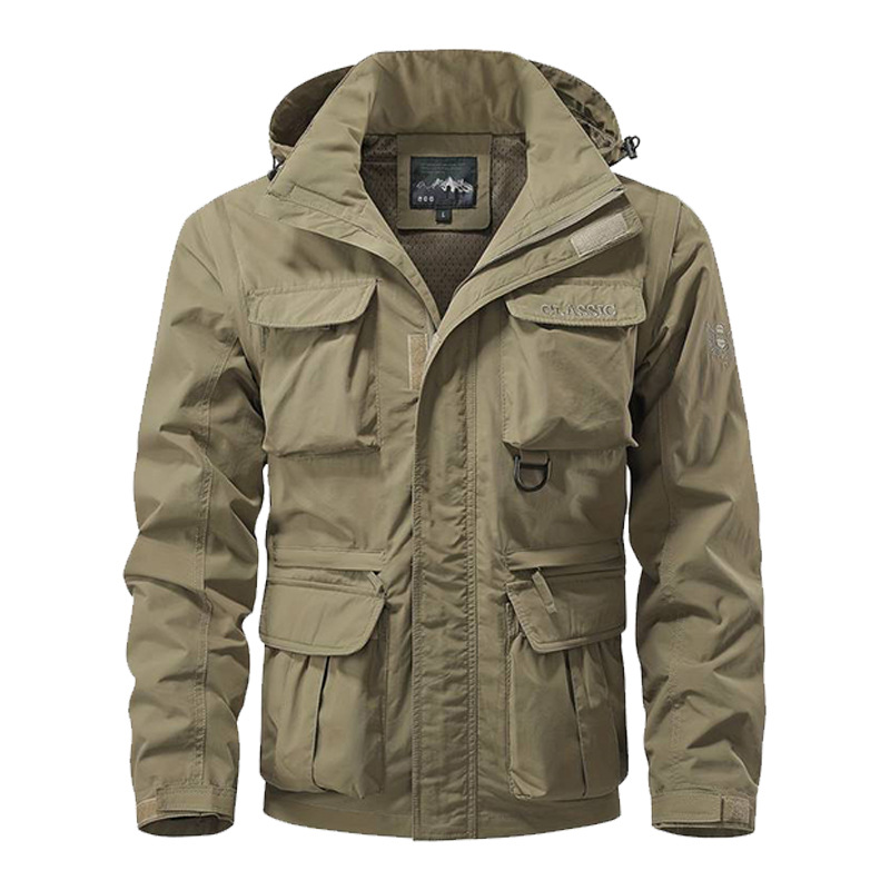 Detachable sleeve windproof ho - Safari Outdoor Hunting Jackets recension och pris