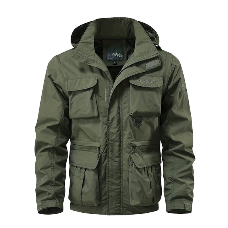 Detachable sleeve windproof ho - Safari Outdoor Hunting Jackets recension och pris