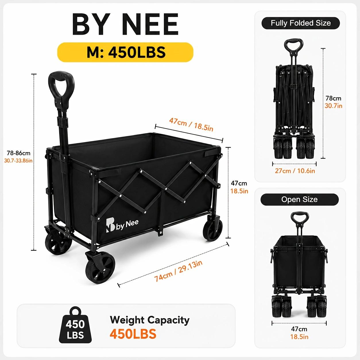 Heavy Duty Foldable Wagon Cart - Hunting And Outdoor Shop recension och pris