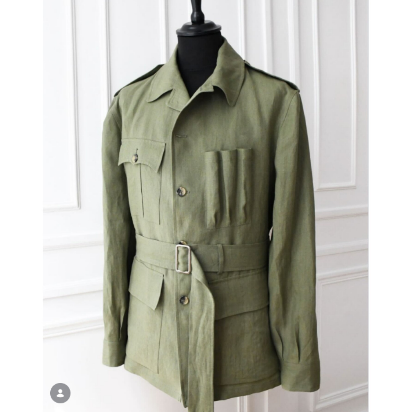 Men Linen Safari Jacket Vintag - Safari Outdoor Hunting Jackets recension och pris